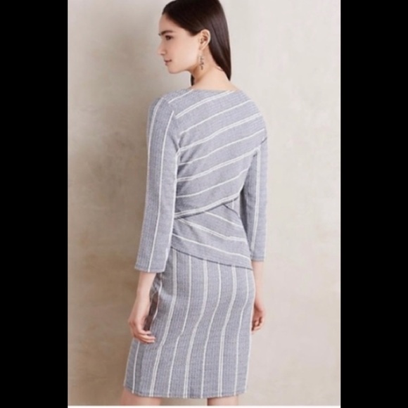 Anthropologie maeve Wrapped Striped Column Dress - Picture 2 of 6